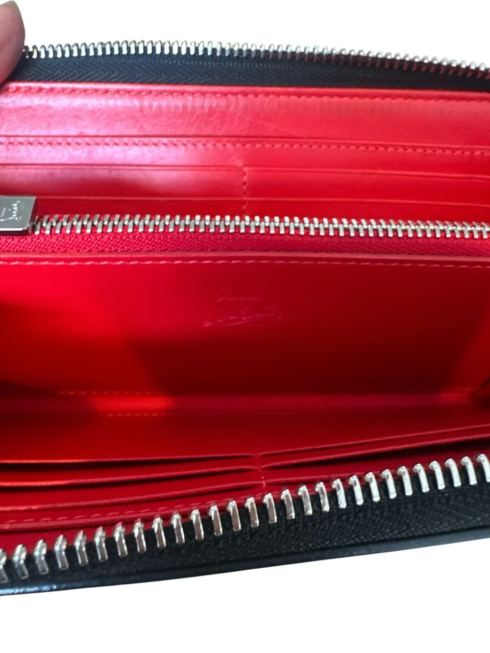 Christian Louboutin Multicolor Graffiti Patent Zip Wallet